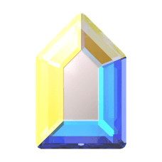 SWAROVSKI 2774 MM 6,3X 4,2 CRYSTAL AB M HF