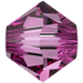 SWAROVSKI 5328 MM 4,0 DARK ROSE
