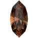 SWAROVSKI 4228 MM 4,0X 2,0 REC. SMOKED TOPAZ F