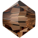 SWAROVSKI 5328 MM 4,0 REC. SMOKED TOPAZ