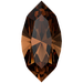 SWAROVSKI 4228 MM 5,0X 2,5 REC. SMOKED TOPAZ F
