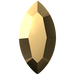 SWAROVSKI 4228 MM 6,0X 3,0 CRYSTAL AURUM F