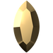 SWAROVSKI 4228 MM 8,0X 4,0 CRYSTAL AURUM F