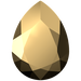SWAROVSKI 4320 MM 6,0X 4,0 CRYSTAL AURUM F