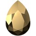 SWAROVSKI 4320 MM 10,0X 7,0 CRYSTAL AURUM F
