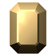 SWAROVSKI 4610 MM 14,0X 10,0 CRYSTAL AURUM F