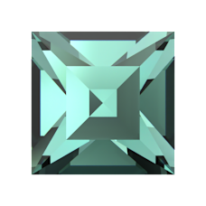 SWAROVSKI 4428 MM 2,0 REC. CARIBBEAN GREEN F