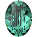 SWAROVSKI 4120 MM 8,0X 6,0 REC. CARIBBEAN GREEN F